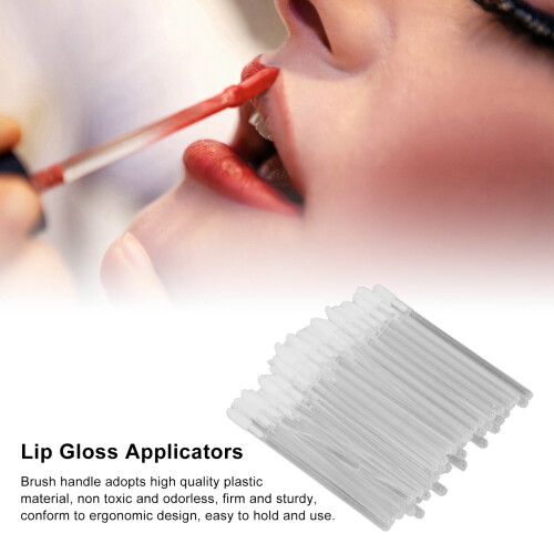 Professional 100pcs Lip Gloss Applicators Disposable Lip Brushes for Makeup 2
