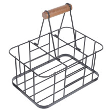 Beer Bottle Holder Rack Carrier - 1 Pc Wooden Beer Storage Organizer for Home Bar and Restaurant Use