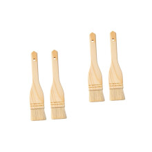 4 Pcs Grill Brush Set - BBQ Cleaning Brush, Kitchen Oil Basting Brush, Sauce Brush for Baking and Grilling