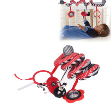 Baby Spiral Plüschspielzeug Niedliches Lustiges Tierdesign Bunte Spirale Aktivitäts-Plüschhängespielzeug für Babys von 0–12 Monaten Käfer