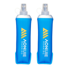 TPU Soft Flask Water Bottle Collapsible Hydration Flask for Running, BPA Free, Wide Opening, Outdoor Sports Use