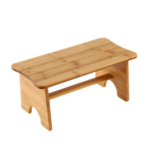 Bathroom Step Stool Non-Slip Wooden Footstool for Kids and Adults, Compact Design, Sturdy, Ideal for Office Use