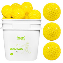 24 Pack Dimpled Baseballs for Pitching Machines - Rubber Practice Balls for Hitting, Fielding, and Hand-Eye Coordination