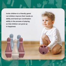 Set de bowling lumineux pour enfants avec 6 quilles & 1 balle, jouet d'intérieur sûr & robuste