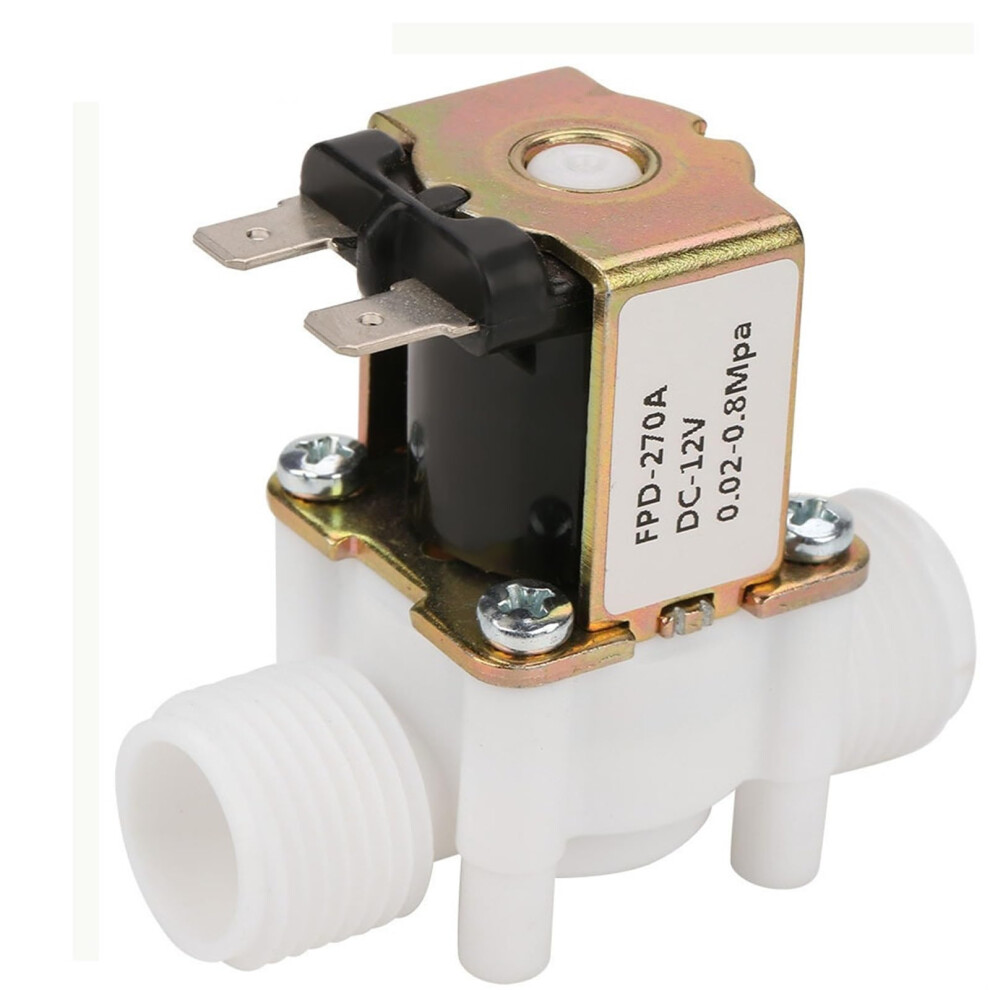 Fpd-270A Dc12v 24V Plastic Solenoid Water Valve Magnetic Control Normally Closed Pneumatic Pressure Controller For Drinking Water 6276012372310
