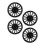 4PCS 14in Wheel Hubcap Strong Protection Sturdy 6
