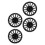 4PCS 14in Wheel Hubcap Strong Protection Sturdy 7