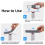 Portable Mini Self Squeeze Cleaning Mop Wet and Dry Use Sponge Mop 7