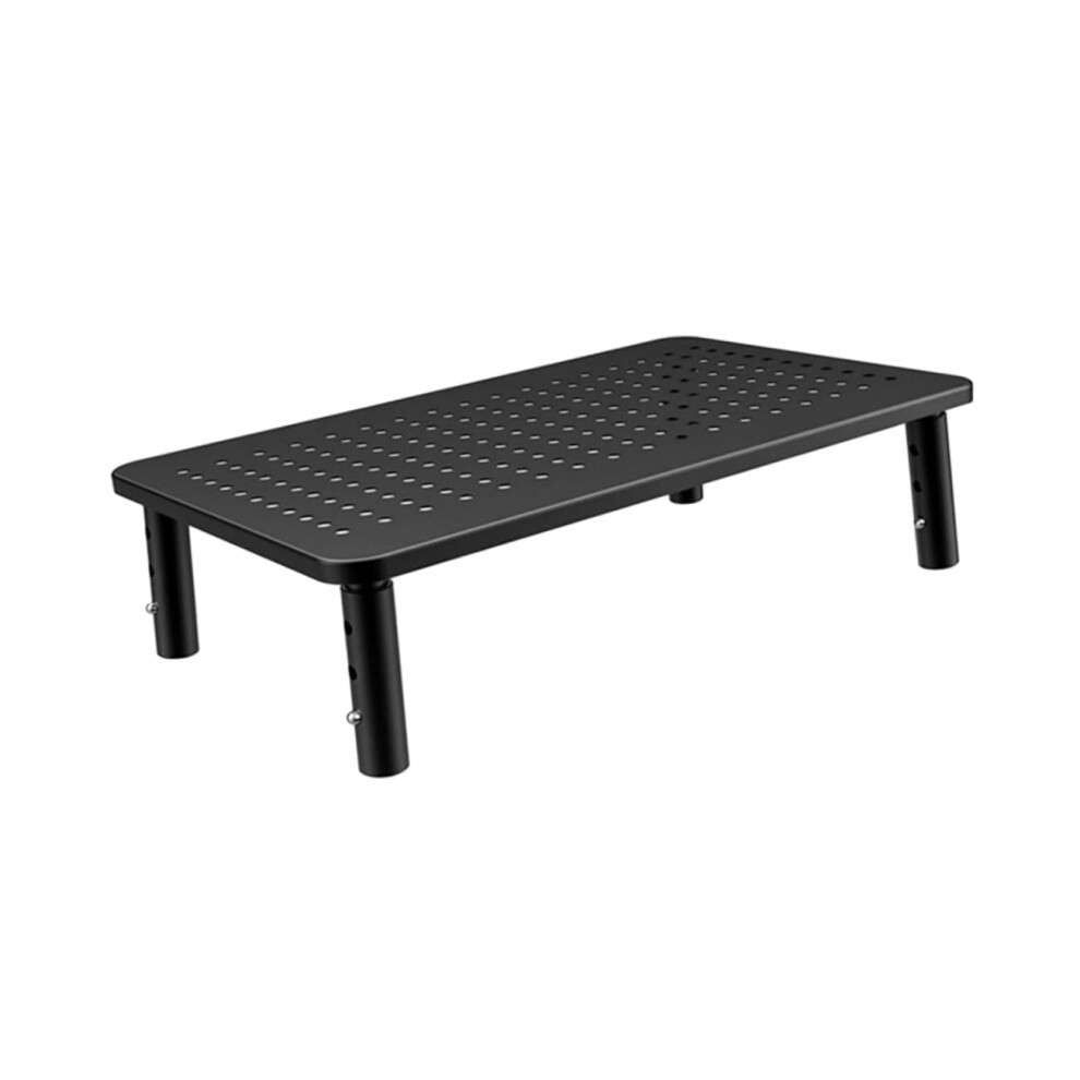 Rack Monitor Mount Iron Desktop Computer Stand With Adjustable Height, Ventilated Design, 3-Level Size, Compatible With Most Monitors 6276012372426