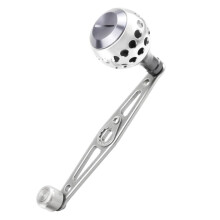 Baitcasting Power Handle Aluminum Alloy Rocker Arm for Round Fishing Reel Replacement Knob 8mm x 5mm Holes
