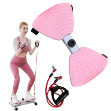 Waist Twist Machine with Adjustable Resistance Band and Foot Massage, Home Fitness Equipment for Weight Loss and Waist Shaping