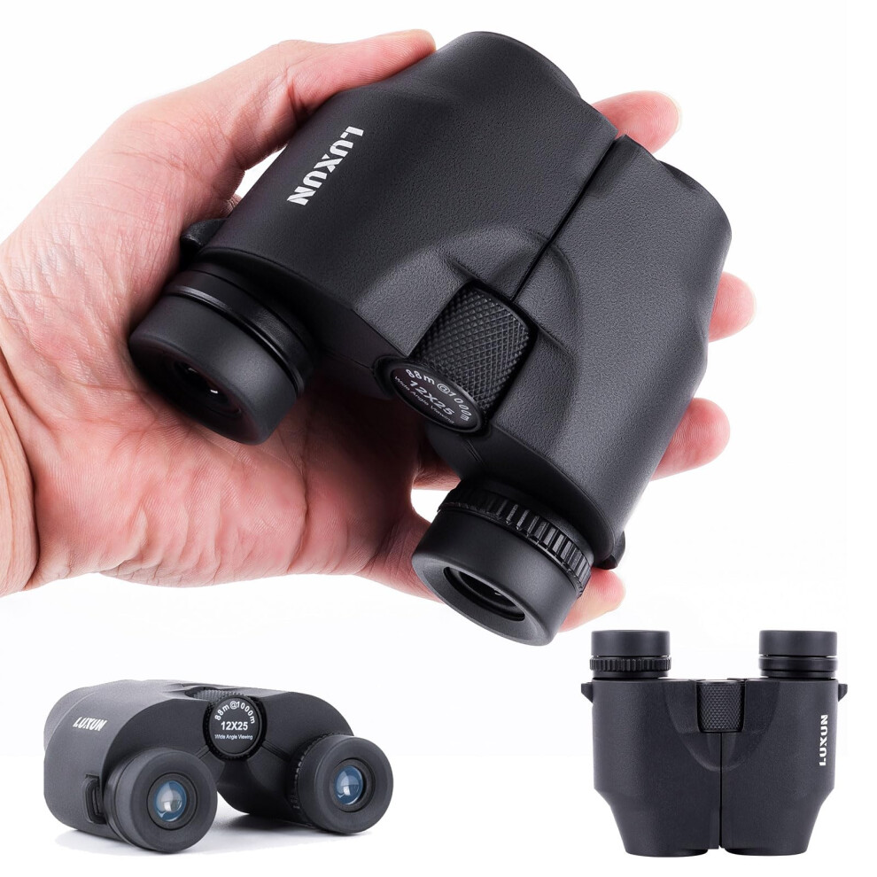 12X25 Compact Binoculars Waterproof For Adults And Kids, High Powered For Bird Watching, Travel, Hunting, And Sports 6276012372860