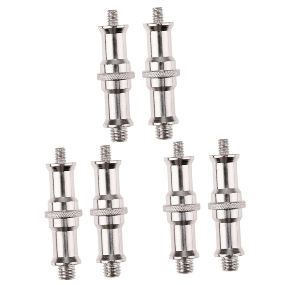3 Sets Flash Stand Screw Adapter 1/4 To 3/8 Threaded Spigot Stud For Studio Ing Equipment Easy Assembly 2Pcs Each Light 6276012372877