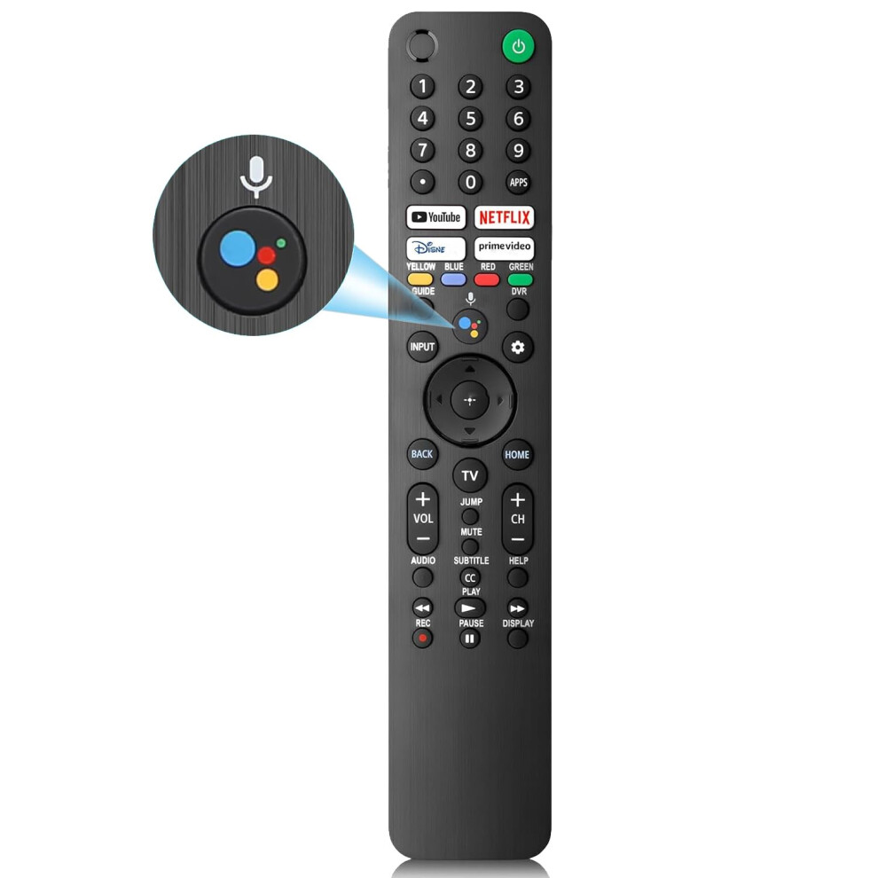 Universal Replacement TV Remote Control with Voice Control for Sony Bravia XR/XBR/KD/K Series 4K LED OLED Smart TVs