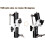 180 Adjustable U-Shape Flash Bracket Umbrella Holder with Hot Shoe Adapter for Studio Light Stand Compatibility 5