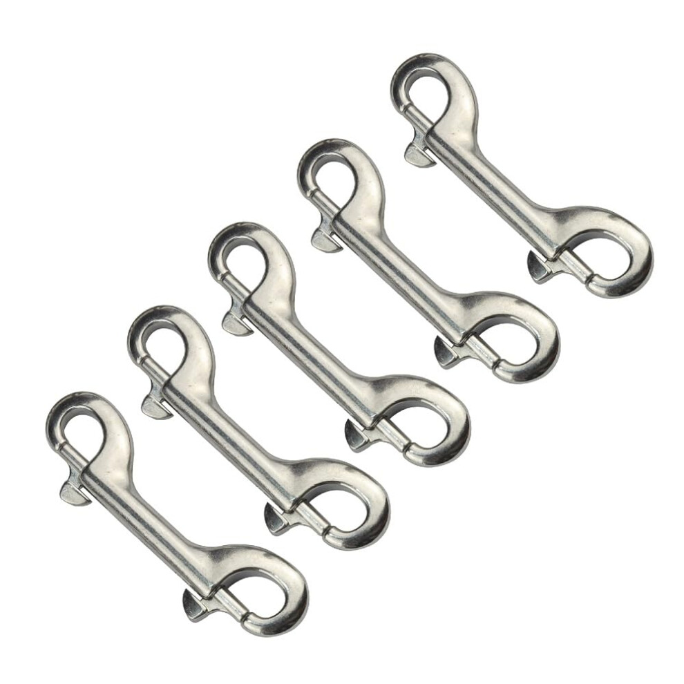 5Pcs Stainless Steel 316 Double End Bolt Snap Hook Clips 90Mm 100Mm 115Mm For Marine Boat Hardware 6482260572154