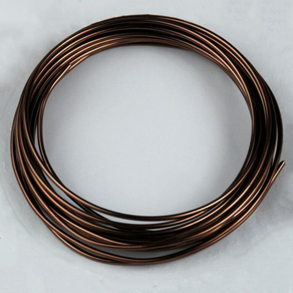 16.4 Feet 2Mm Bonsai Training Wire Anodized Aluminum Sculpting Wire For Shaping Plants, Gardening, Jewelry Making, Brown 6482260572161