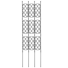 Celosía decorativa para jardín 160x100 cm, soporte para trepar, marco de panel de celosía