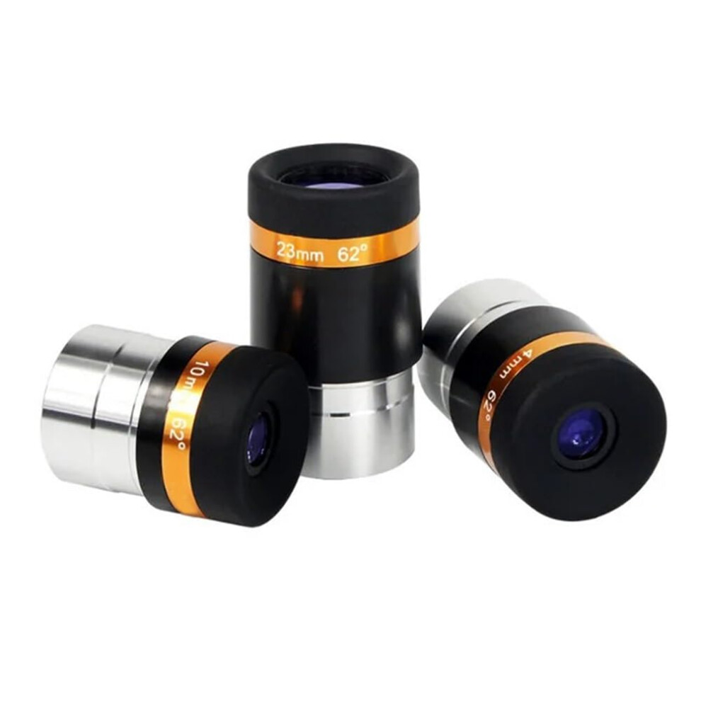 Microscope Kit 1.25 Inch Wide Angle 62 Degree Aspheric Eyepiece 4Mm 10Mm 23Mm Hd Coated For Astronomy Monocular Telescope 6493810612794
