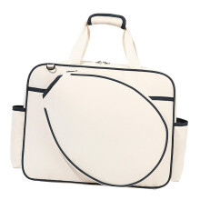Tennis Handbag Large Canvas Racket Bag for Pickleball and Tennis, Multifunctional Storage for Gym and Fitness