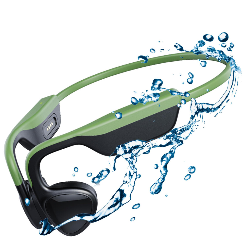 Bone Conduction Wireless Headphones Ipx5 Waterproof Bluetooth 5.3 Earbuds For Swimming Running Workouts 6 Hour Battery 6947110021164