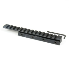 14 Slot Scope Adapter Rail Mount for .22 Crossbow, 3/8" Dovetail to 7/8" Weaver with Stop Pin, Durable Design