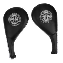Taekwondo Karate MMA Kicking Strike Pad Target Mitt Set of 2 - Double Layer Black Training Equipment