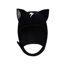 Cat Ear Wetsuit Hood Neoprene Thermal Diving Cap for Scuba, Snorkeling, Surfing, and Swimming - Adjustable Fit