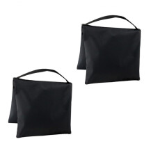 Oxford Cloth Tripod Sandbags 2pcs Double Zippered Set for Lighting Stands with Carabiner Quick Setup Universal Fit