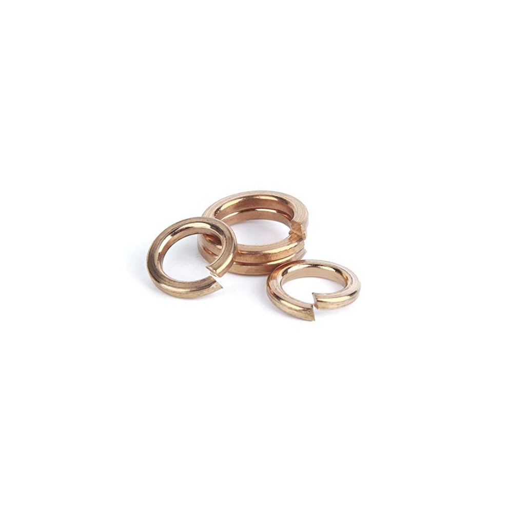 M12 M14 Copper Gasket Spring Washer Set - Springs Gaskets With Inner Diameter M12 For Plumbing And Automotive Use Bronze 6493810613500
