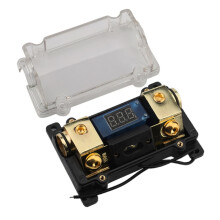Stereo Fuse Box for Car Amplifiers – 1pc Automotive Fuse Holder, Compatible with Car Audio Systems, Durable Material, Liquid Crystal Design