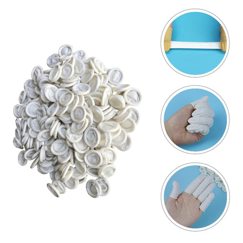Anti-static Finger Cots for Electronics, Latex-Free Fingertip Protectors, Reusable Size Medium, 1 Pack 2