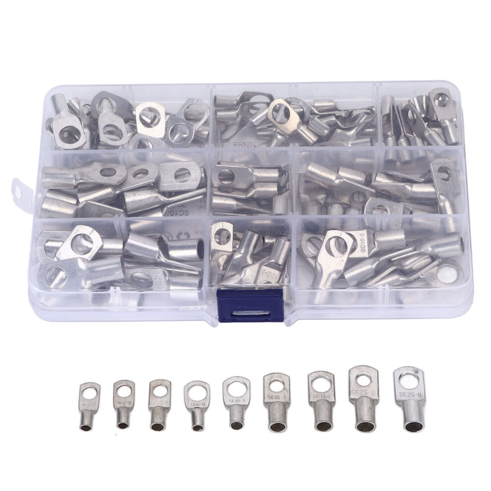 Marine Automotive Battery Crimp Terminals Copper T2 Tinned Sc Wire Ring Connectors 8 Sizes For Electrical Circuits 6276012375496