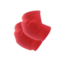 Cycling Knee Guards Thicken Sponge Pads Lightweight Breathable Leg Brace for Athletes Red Color Athletic Gear