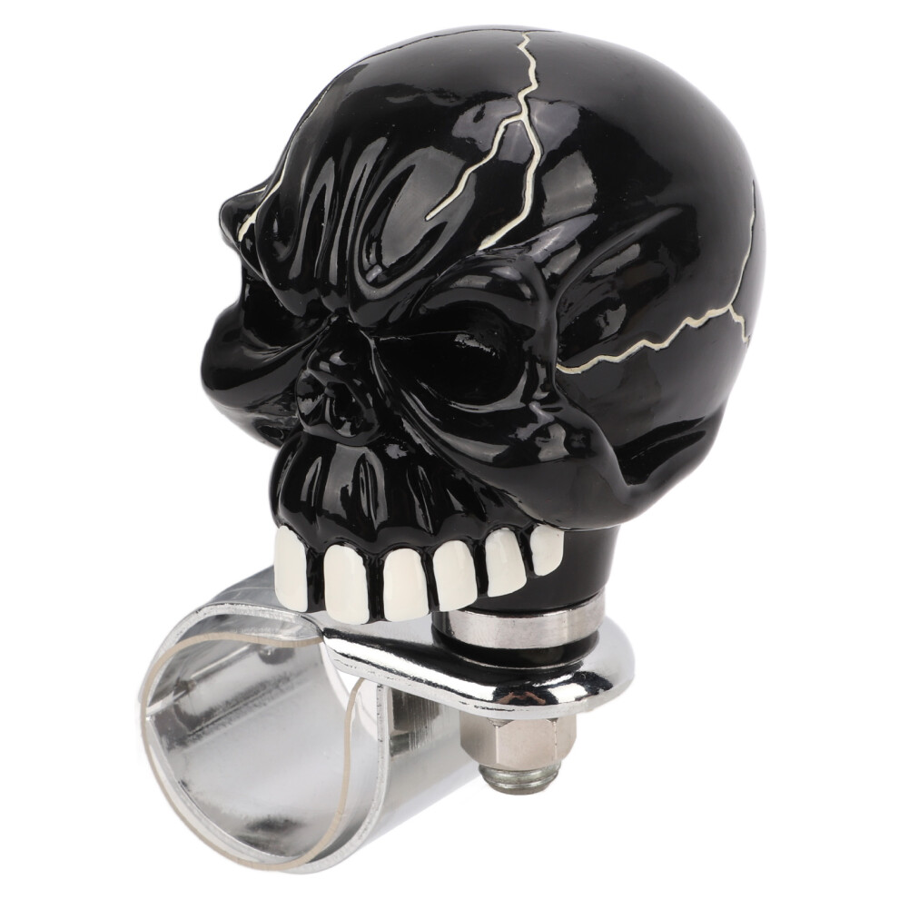 Universal Skull Shape Steering Wheel Spinner Knob For Cars Trucks Boats Black 9471340147259