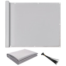 Gris 420 g Pantalla de privacidad resistente a los rayos UV 0.9x3m