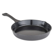 Cast Iron Skillet 10 Inch Enameled Frying Pan Charcoal Non-Stick Kitchen Cookware Durable Oven Safe Cookware