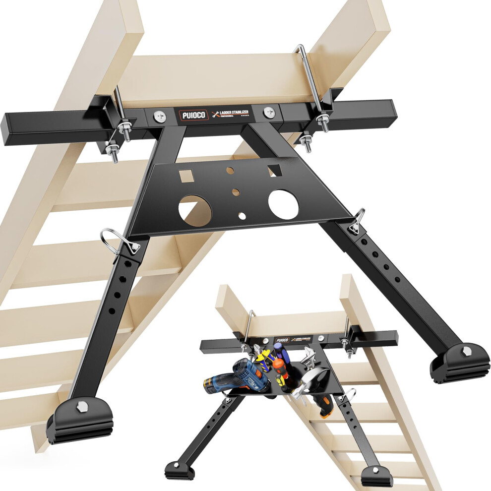 Ladder Stabilizer For Roof Gutter, Extension Ladder Standoff Stabilizer, 330 Lbs Capacity, Easy To Use Ladder Accessories 6276012376301
