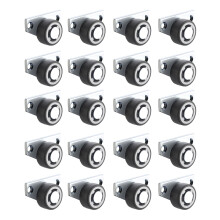 Heavy Duty Sliding Door Wheel Set - Rear Adjustable High Performance Patio Door Wheels for Easy Installation and Compatibility