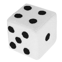 Dice Chair Foot Rest Stool, 7x7x7 Inch Creative Cube Mushroom Stool for Living Room Bedroom Office, Removable Washable Design