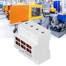 Einstellbarer Spannungsstromschutz 3 Phasen Digitalanzeige Automatische Wiederherstellung Spannungsprotektor Relais AC220 380V 40A 1-40A