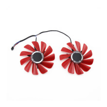 85MM FDC10U12S9-C 0.45AMP 4Pin Red Cooler Fan Replacement for XFX RX 560D RX 570 RX 580 RX Vega Graphics Cards
