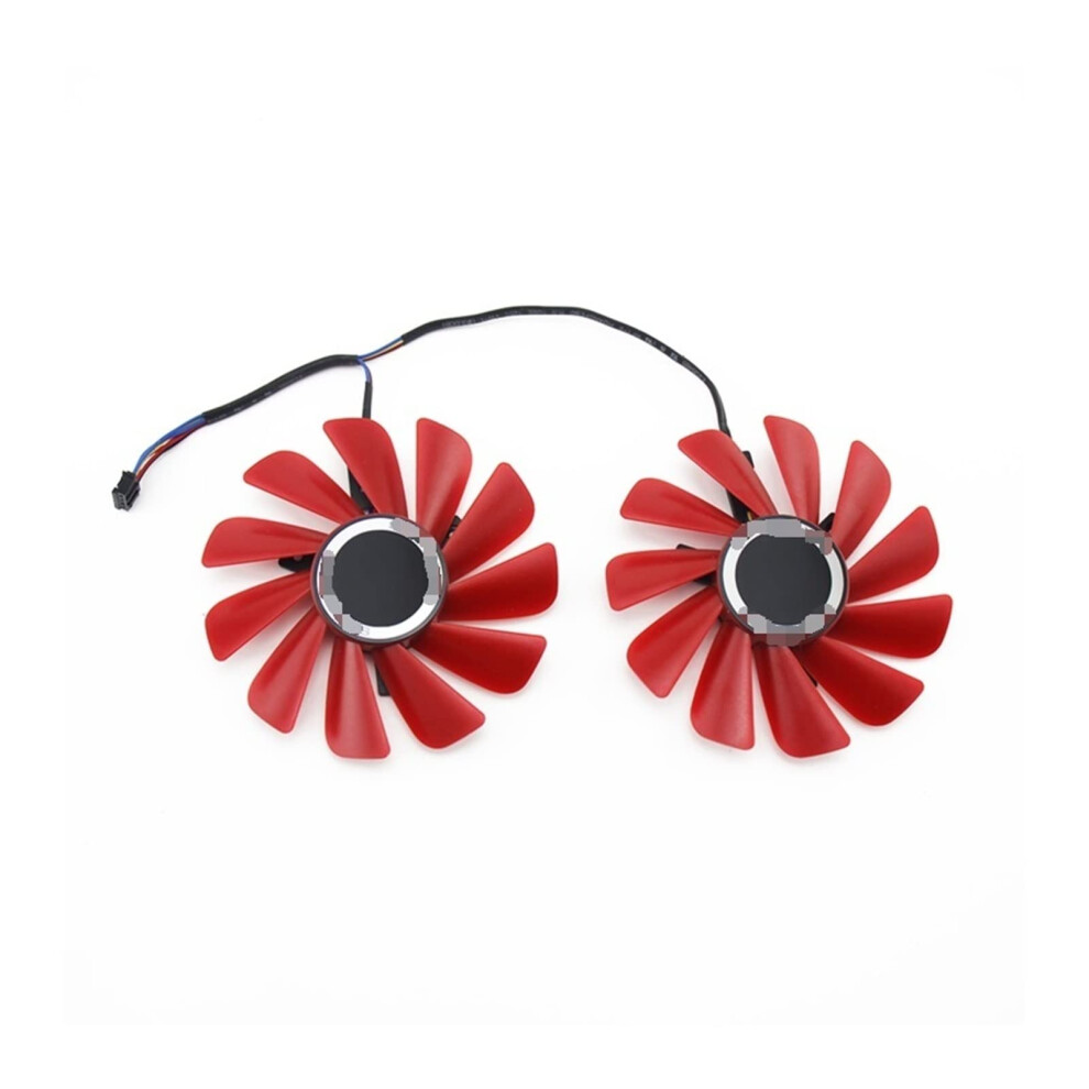 85Mm Fdc10u12s9-C 0.45Amp 4Pin Cooler Fan Replacement For Xfx Rx 560D Rx 570 Rx 580 Rx Vega Graphics Cards Red 6482260575384