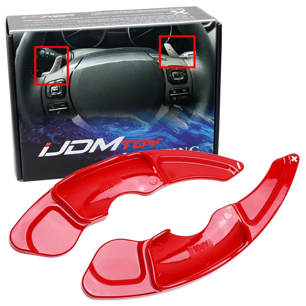 Gloss Paddle Shifter Extensions For Lexus Is250 Is300 Is350 Rc300 Rc350 Nx200t Nx300 Ct200h Larger Size Compatibility Red 6482260576077