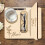 Personalized Birthflower Solid Oak Wooden Triangle Book Rest with Custom Text, Coffee Drink Holder, Style 3 1