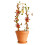 Eisen-Blumenrahmen 43x10 cm gold mit Kabelbindern 13