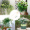 Eisen-Blumenrahmen 43x10 cm gold mit Kabelbindern 3