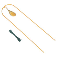 Eisen-Blumenrahmen 43x10 cm gold mit Kabelbindern