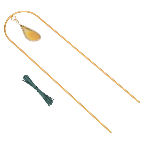 Eisen-Blumenrahmen 43x10 cm gold mit Kabelbindern