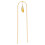 Eisen-Blumenrahmen 43x10 cm gold mit Kabelbindern 11